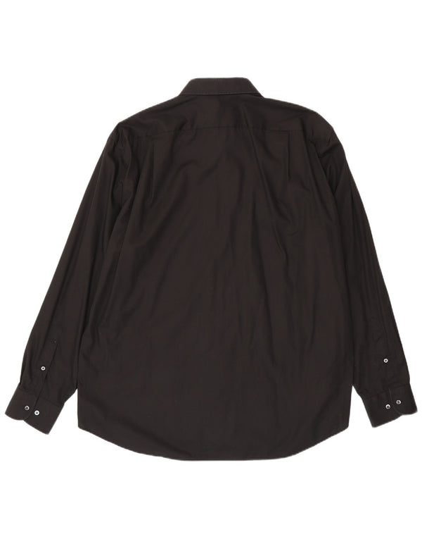 Muška košulja Hugo Boss Veličina 45 17 3/4 XL crni pamuk