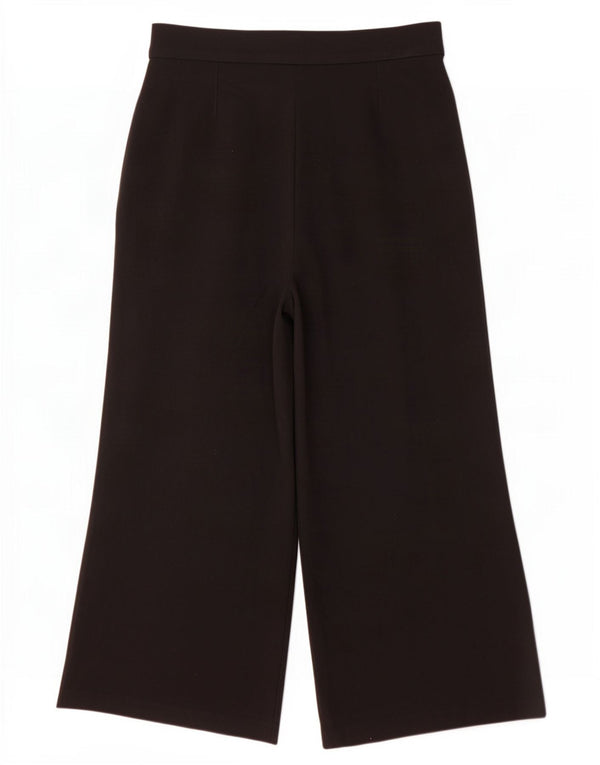 Marks & Spencer ženske široke ležerne hlače UK 14 Large W32 L26 crne