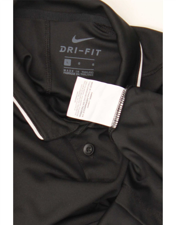 Nike Boys Dri Fit polo majica 12-13 godina velika crna poliester