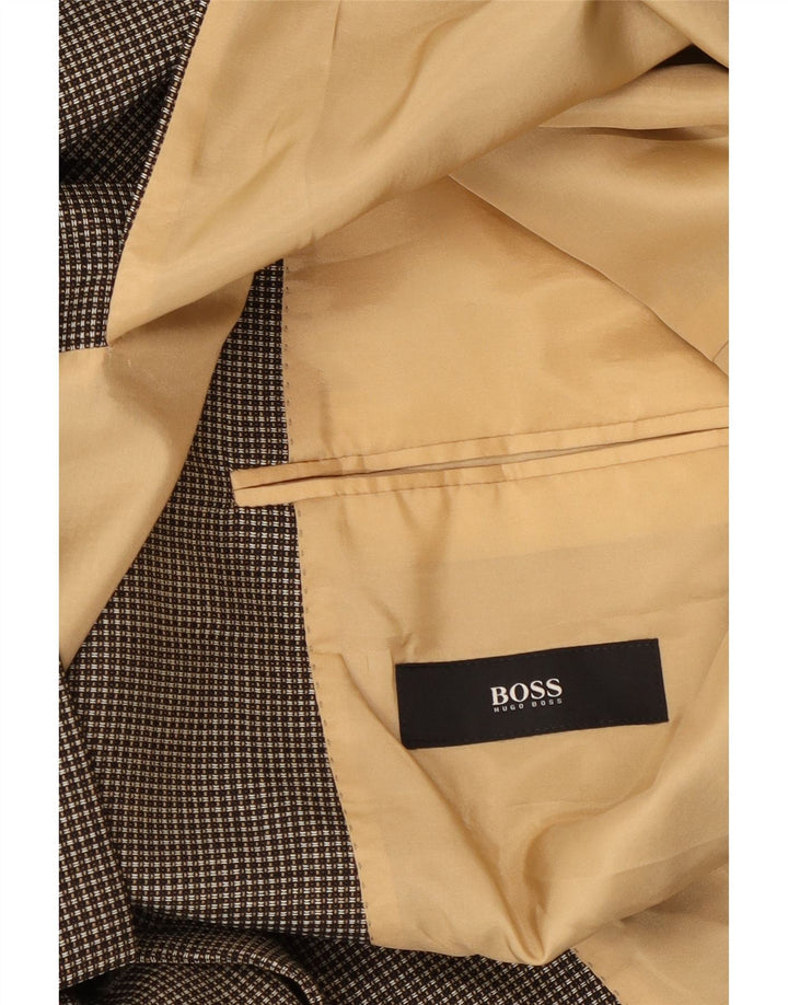 Hugo Boss muška jakna sa 3 gumba UK 42 XL sivi karirani