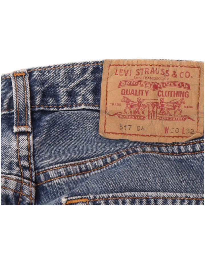 LEVI'S muške 517 ravne traperice W30 L32 plavi pamuk