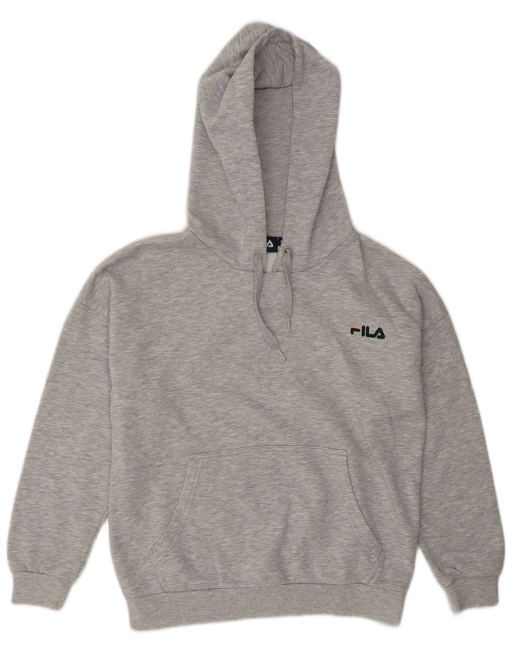 Fila Ženska prevelika majica s kapuljačom UK 10 Mali sivi poliester