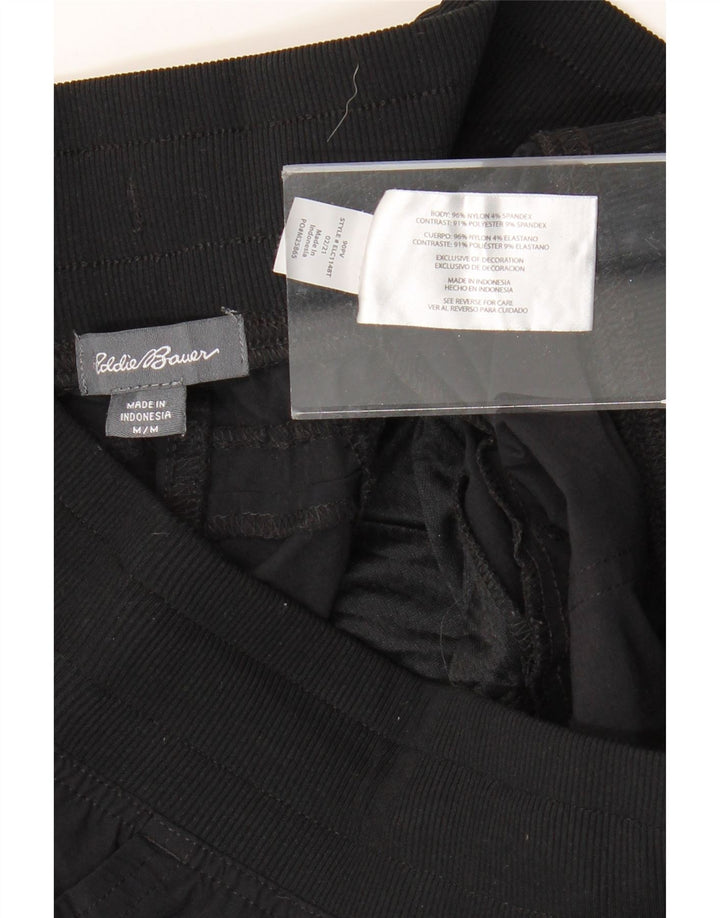 EDDIE BAUER Ženske ravne Cargo Capri hlače srednje veličine W30 L22 crne