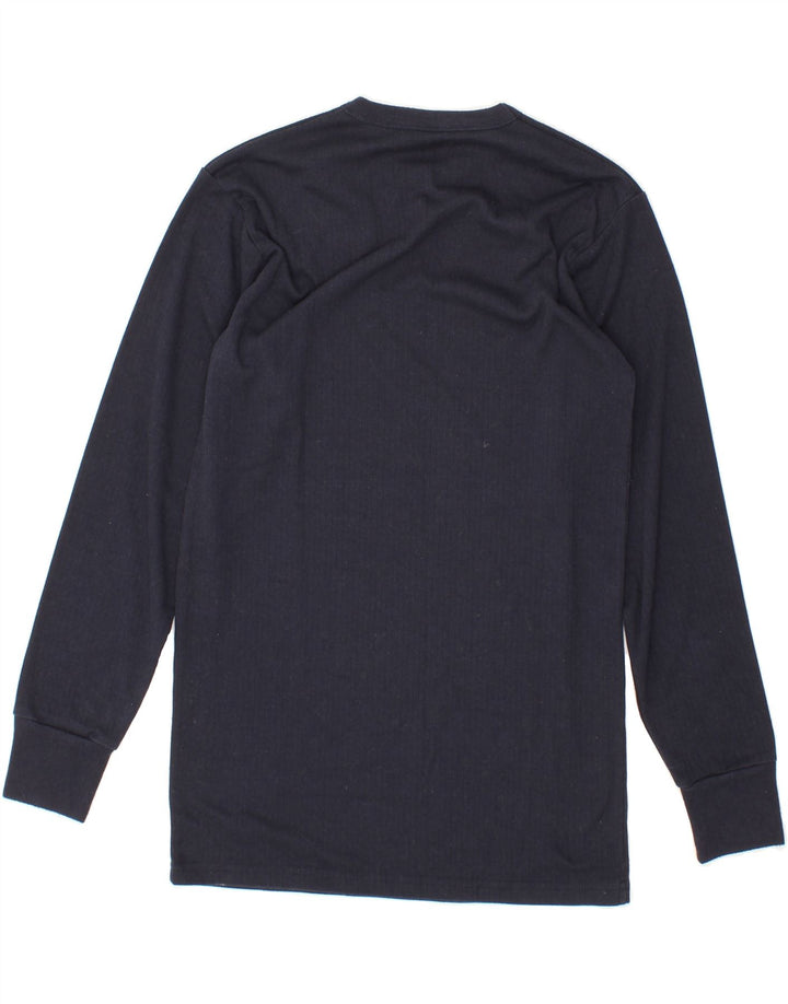 PRINGLE Mens Top Long Sleeve XS Navy Blue Polyester Vintage Pringle and Second-Hand Pringle from Messina Hembry 