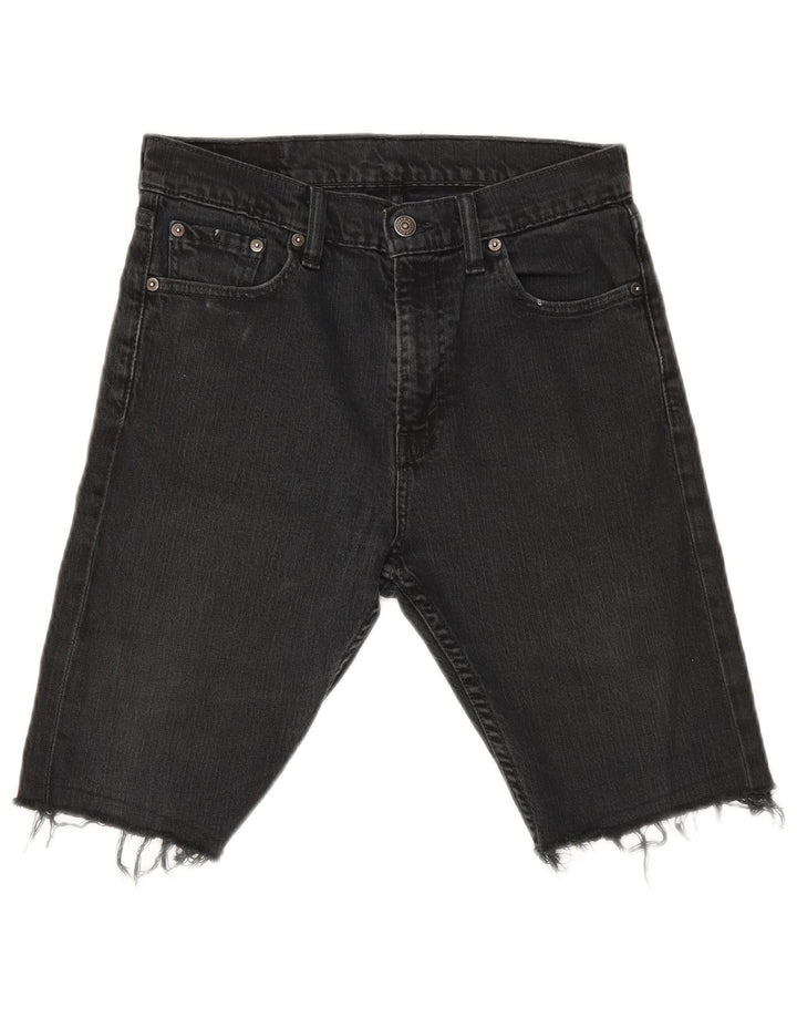 Levi's muške traper kratke hlače W29 male crne pamučne boje