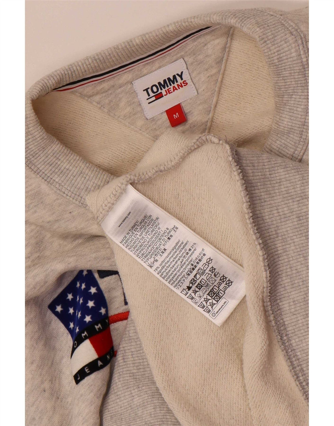 Tommy Hilfiger muška majica s trenirkom srednje sive boje s flekama