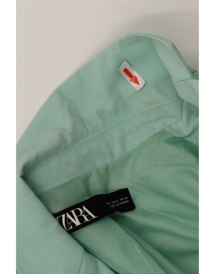 Zara ženski sako sa 1 gumbom EU 34 2XS tirkizni poliester