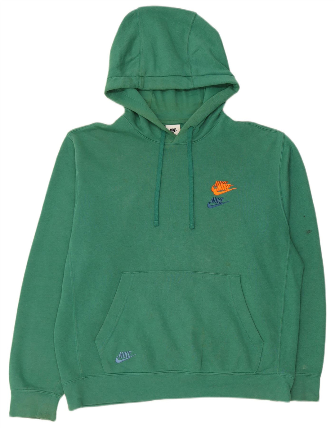 Nike muška majica s kapuljačom Srednje zeleni pamuk