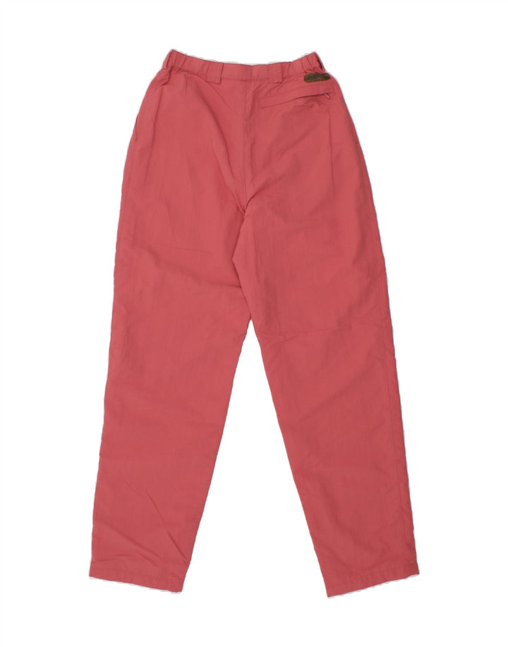 KLEPPER Womens Pegged Chino Trousers US 6 Medium W26 L29 Pink Polyester Vintage Klepper and Second-Hand Klepper from Messina Hembry 