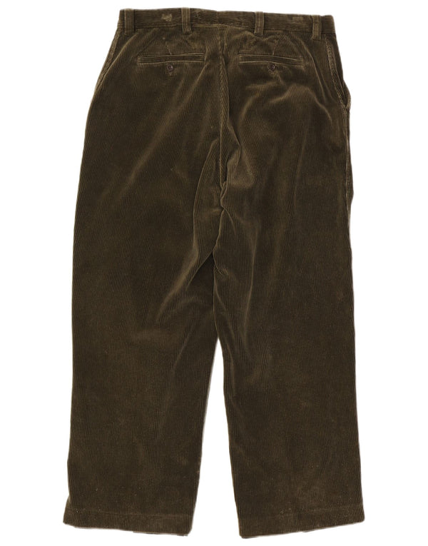 Polo Ralph Lauren muške ravne hlače od samta W32 L28 zelene boje