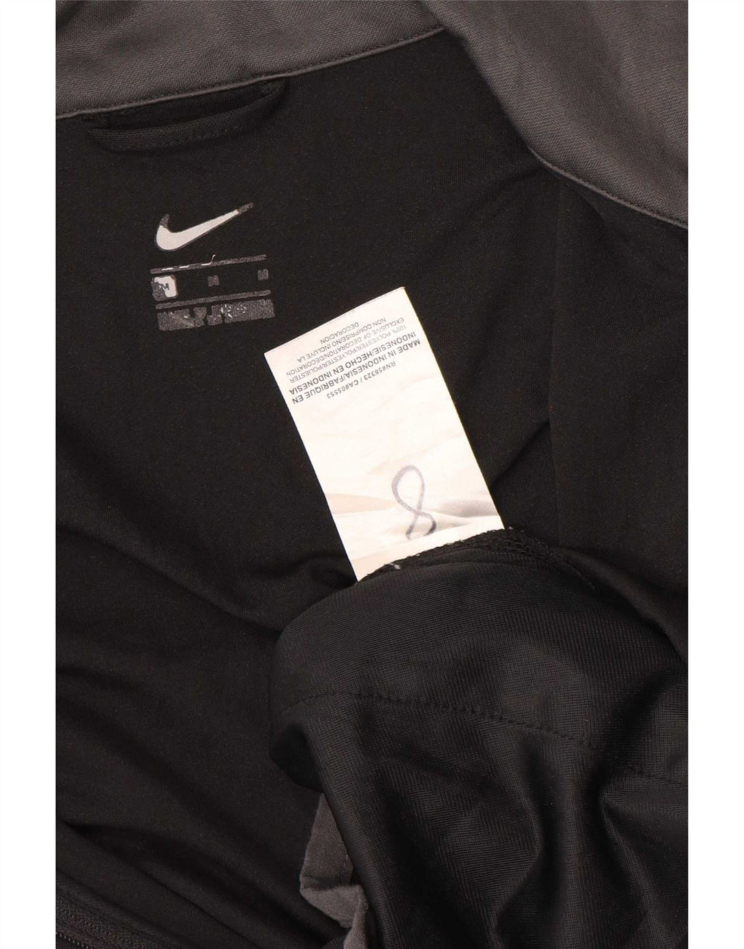 Nike muška grafička gornja jakna trenirke srednje crne boje od poliestera