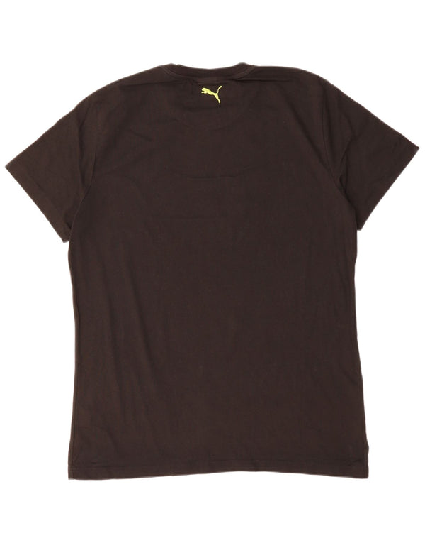 Puma muška majica s grafičkim motivima, veliki crni pamuk