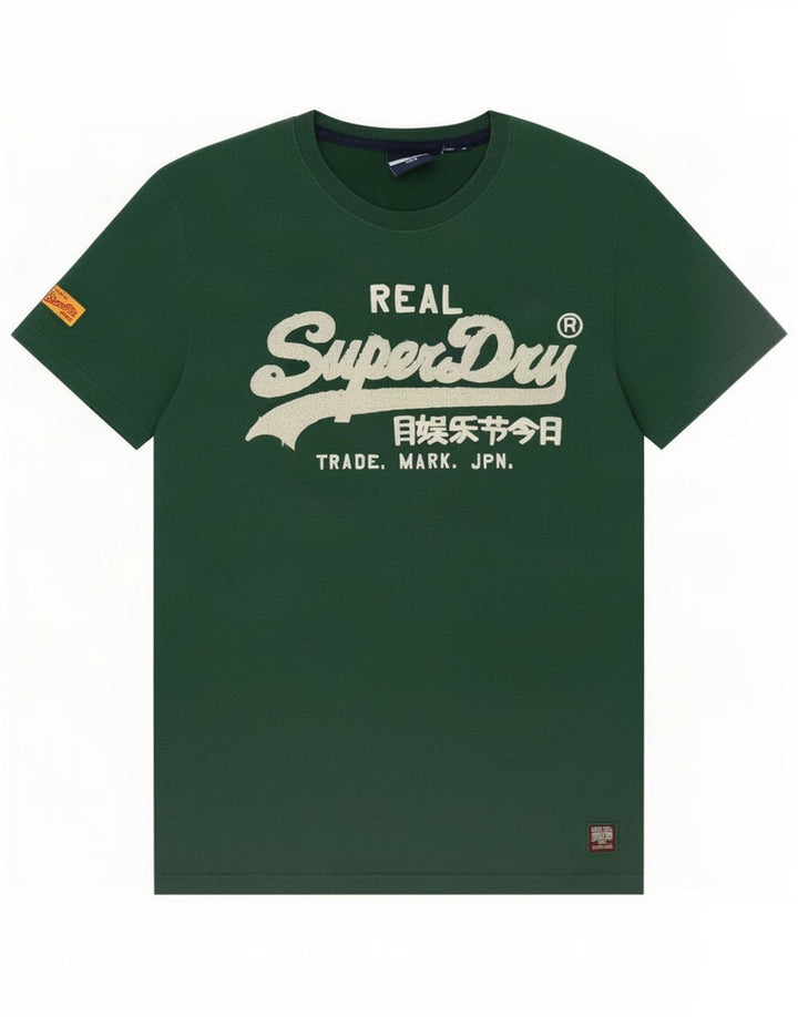 Superdry muška grafička majica kratkih rukava Srednje zeleni pamuk