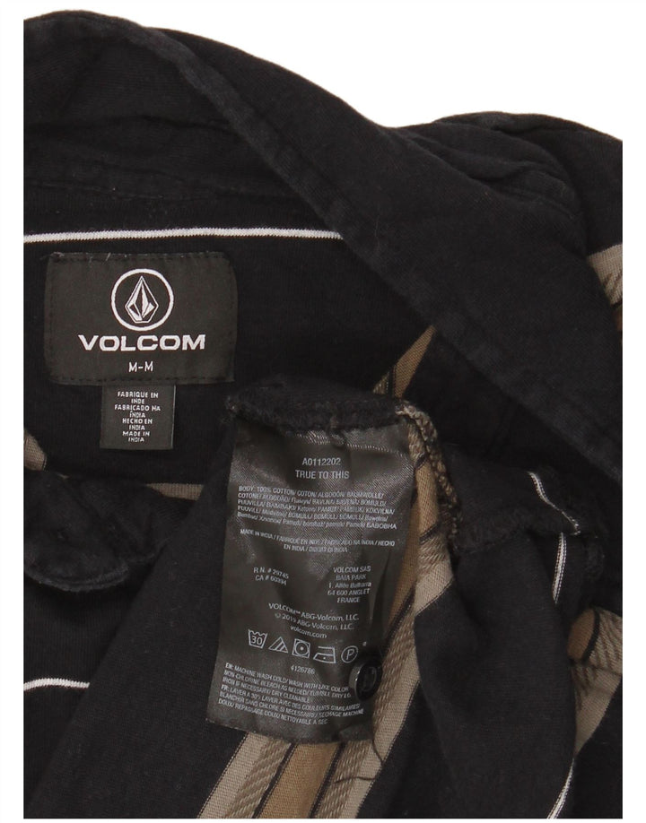 VOLCOM muška polo majica srednje crne pruge od pamuka
