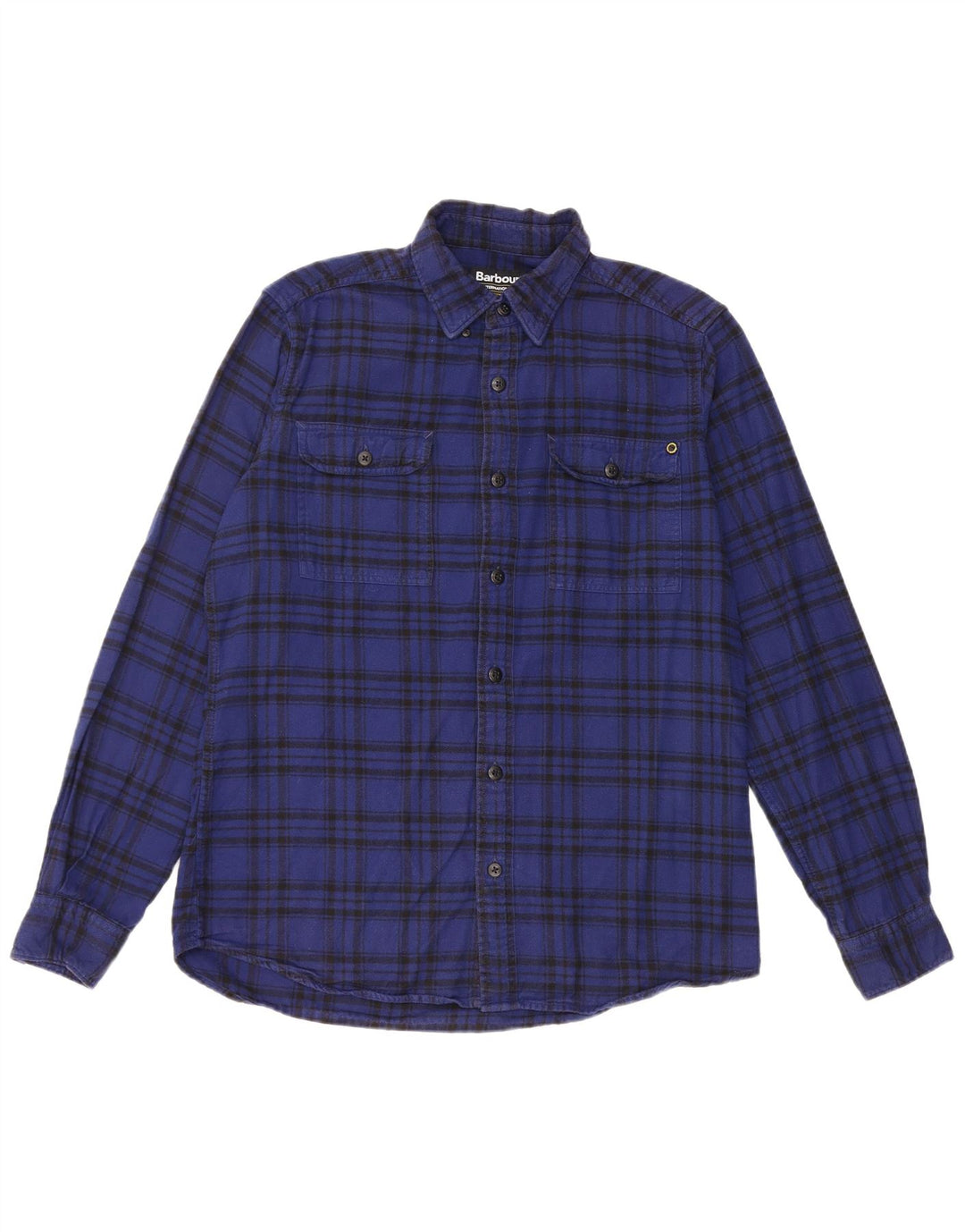 Barbour muška flanelska košulja srednje plave pamučne kare