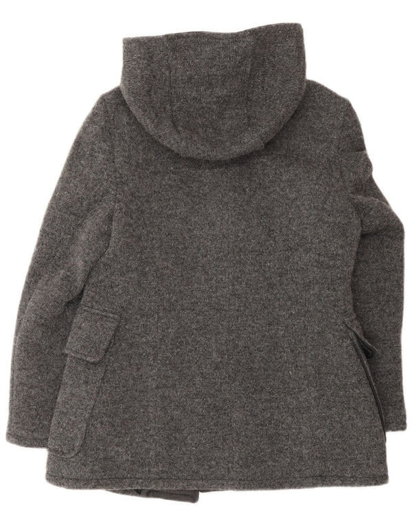 VINTAGE ženski duffle kaput s kapuljačom IT 48 XL siva vuna