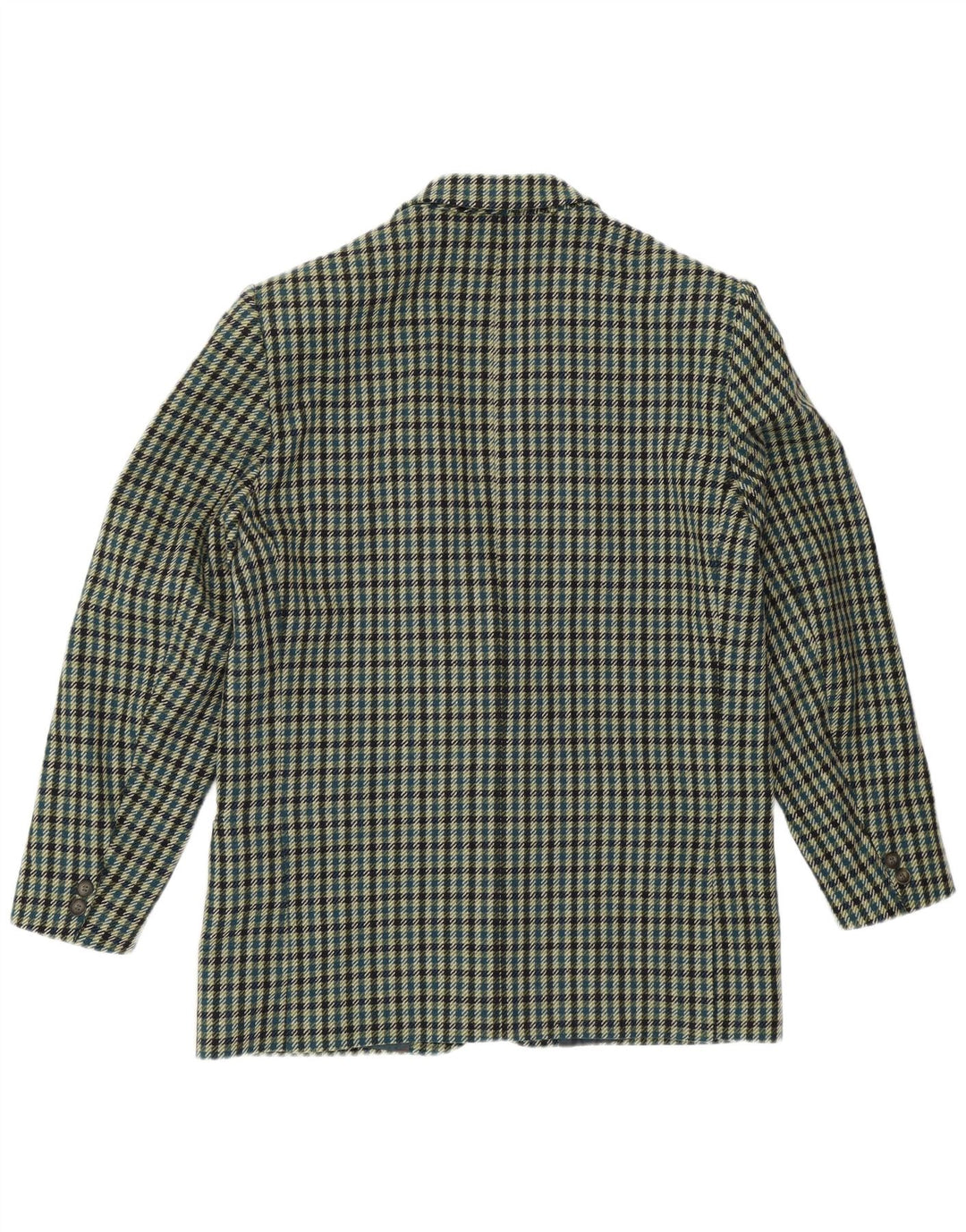 MONTEZEMOLO Muška jakna sa 2 gumba UK 40 Veliki zeleni karirani vuneni