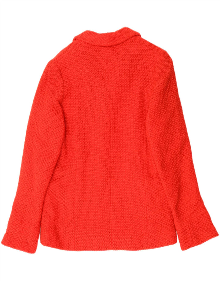 VINTAGE Ženska jakna sa 4 gumba UK 16 Velika crvena