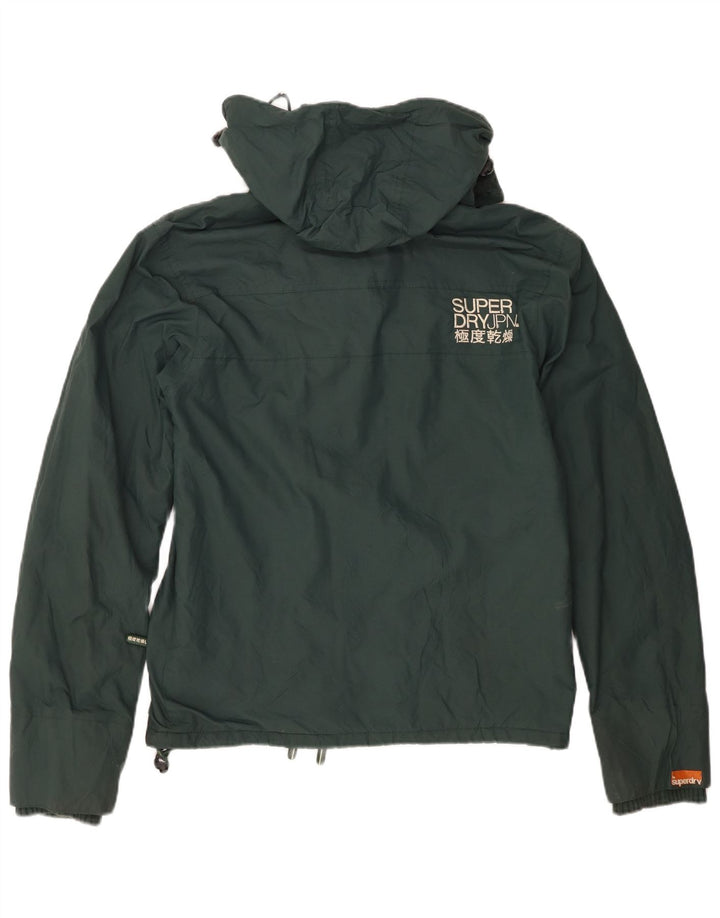Superdry muška vjetrovka s kapuljačom UK 38 srednje zelene najlonske boje
