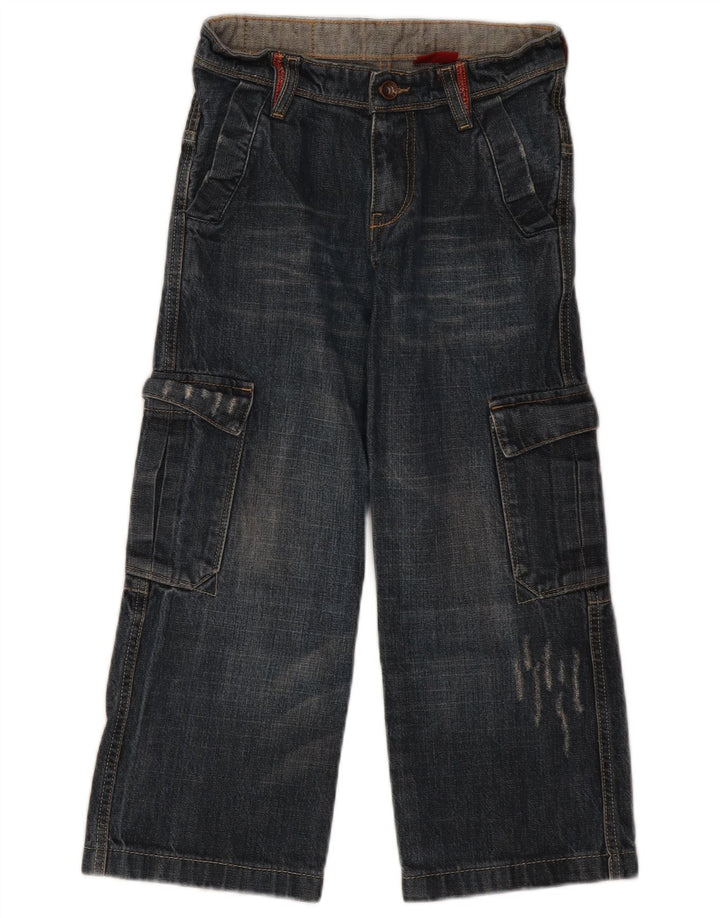 Levi's Boys Distressed Cargo Wide Leg Jeans 9-10 Years W24 L20 Blue