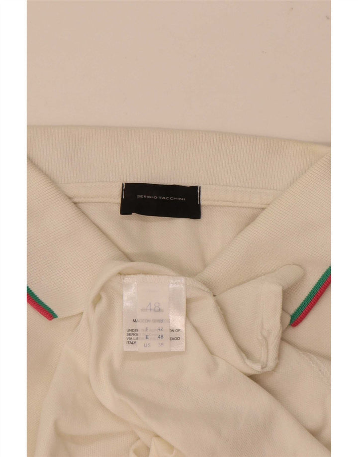 Sergio Tacchini muška polo majica EU 48 srednji bijeli pamuk