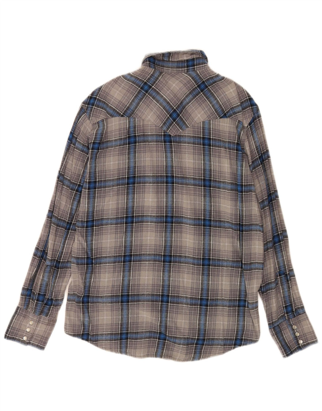 Wrangler muška flanelska košulja veliki sivi karirani pamuk