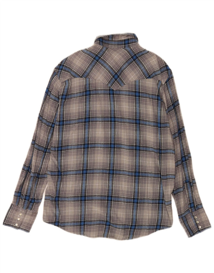 Wrangler muška flanelska košulja veliki sivi karirani pamuk