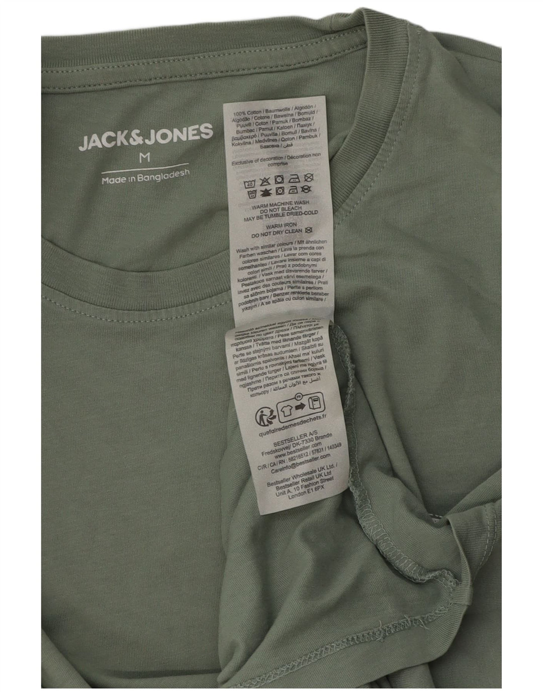 Jack & Jones muška majica kratkih rukava Srednje zeleni pamuk