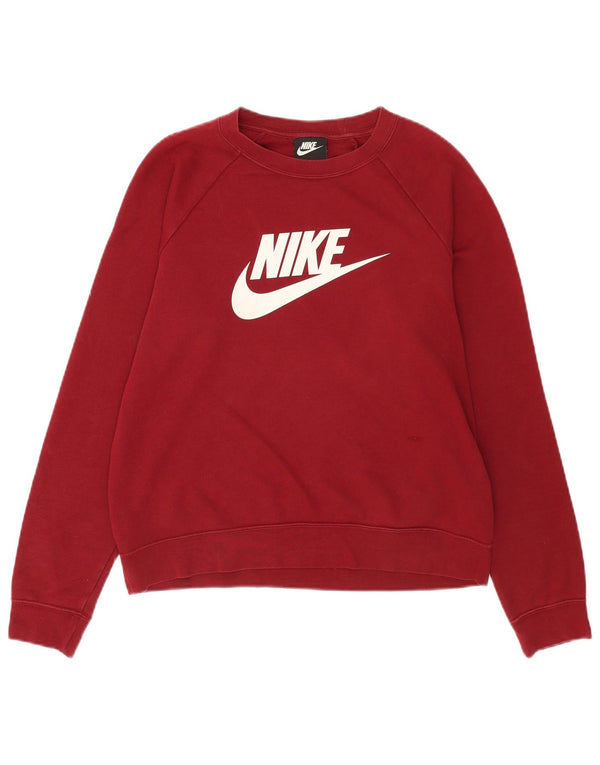 Ženska majica Nike Graphic Sweatshirt UK 14 Srednji bordo pamuk