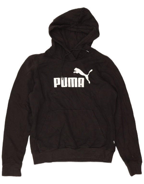 Puma ženska majica s kapuljačom s kapuljačom UK 14 veliki crni pamuk