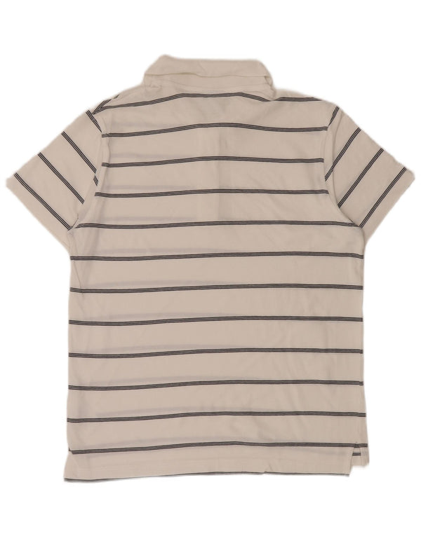 Adidas muška polo majica UK 40/42 pamuk srednje bijele pruge