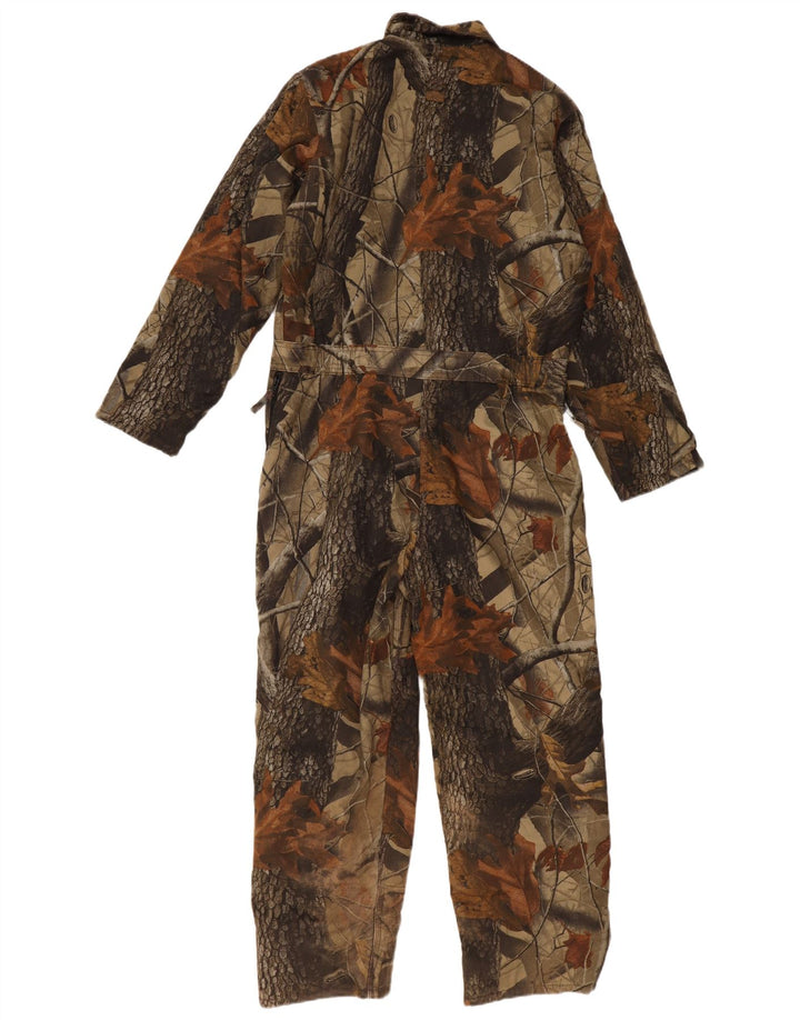 VINTAGE dječački kombinezon dugih rukava 15-16 godina kaki cvjetni pamuk