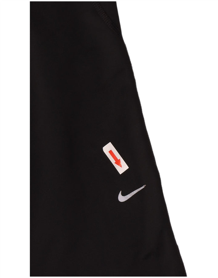 Nike Ženske Dri Fit Leggings UK 12 Srednje crni poliester