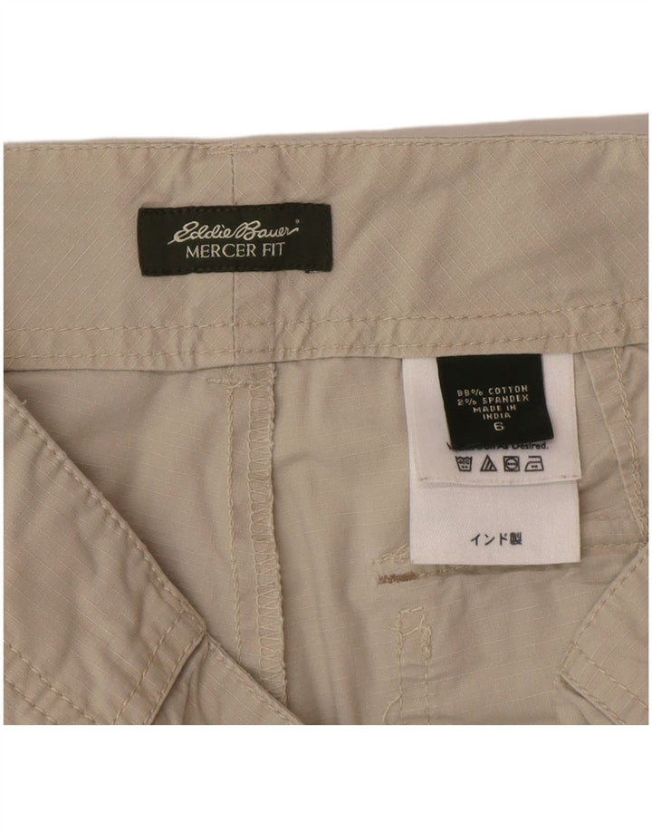 Eddie Bauer ženske Mercer Fit Cargo kratke hlače US 6 srednje W30 bež pamuk