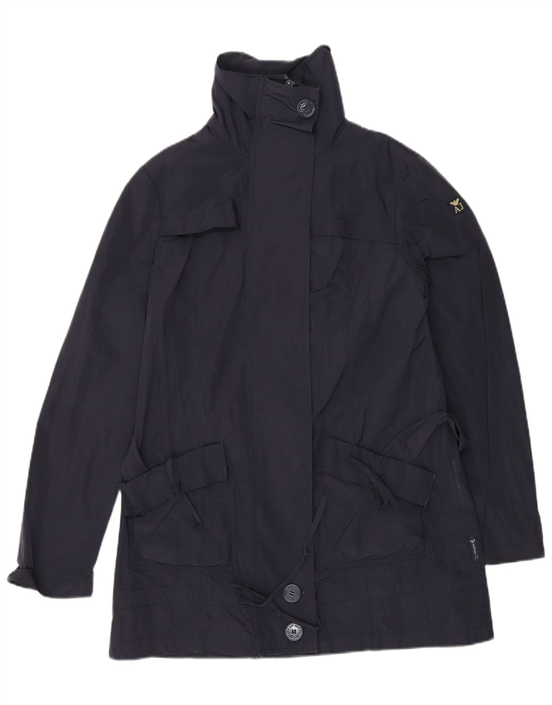 ARMANI JEANS Ženski trenč kaput US 6 srednje tamnoplavi poliester