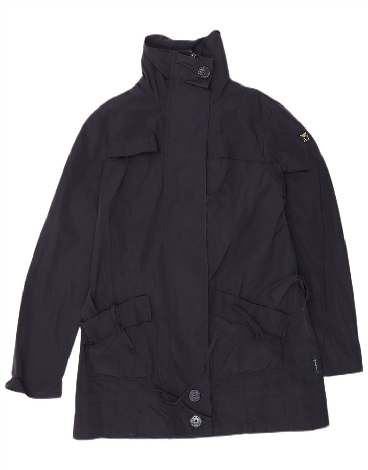 ARMANI JEANS Ženski trenč kaput US 6 srednje tamnoplavi poliester