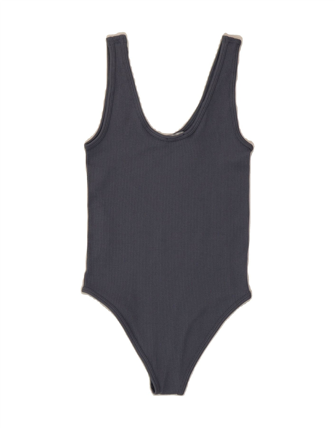 ZARA Womens Bodysuit UK 14 Large Grey Polyamide Vintage Zara and Second-Hand Zara from Messina Hembry 