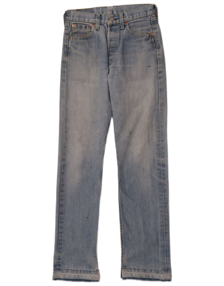 Levi's ženske 501 ravne traperice W29 L31 plavi pamuk