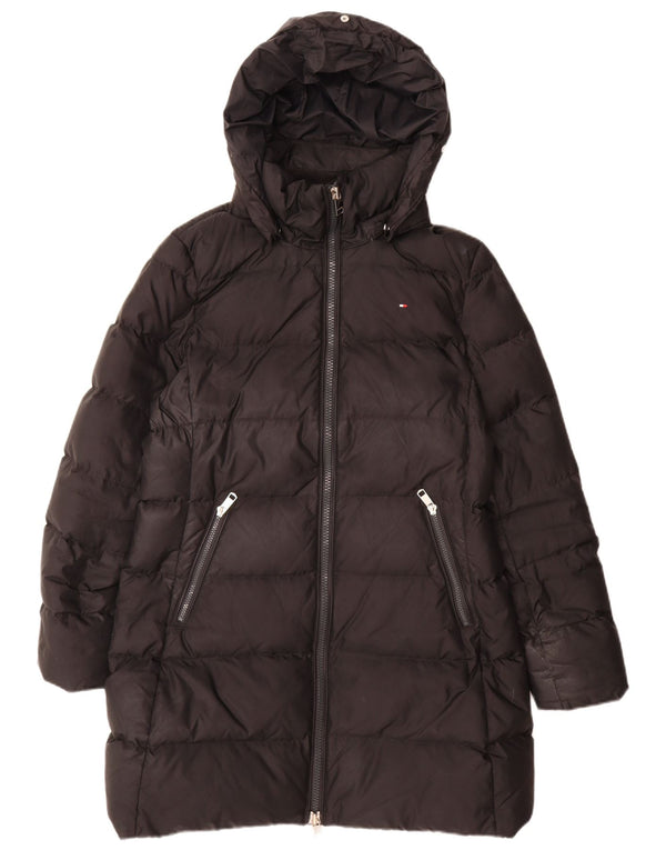 Tommy Hilfiger ženski podstavljeni kaput s kapuljačom UK 18 XL crni poliester
