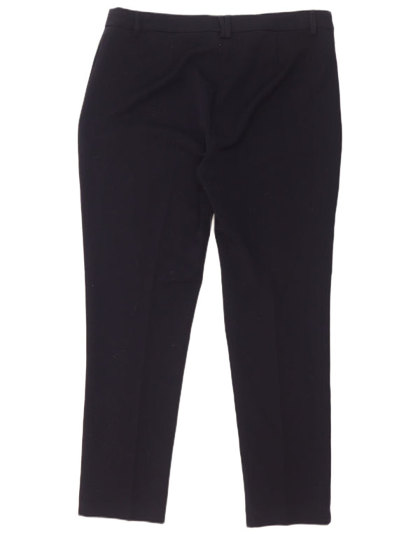 Marks & Spencer ženske odijelne hlače visokog struka UK 16 Large W34 L29 Mornarsko plava Bl
