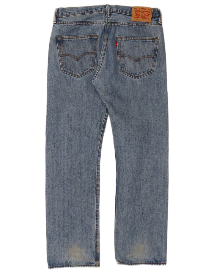 Levi's muške 501 ravne traperice W32 L30 plavi pamuk