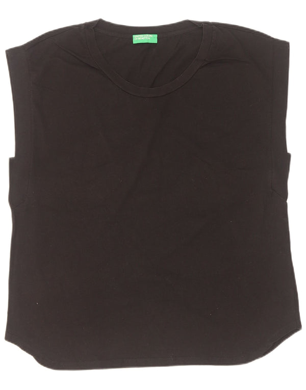 Benetton ženski prsluk UK 18 XL crni pamuk