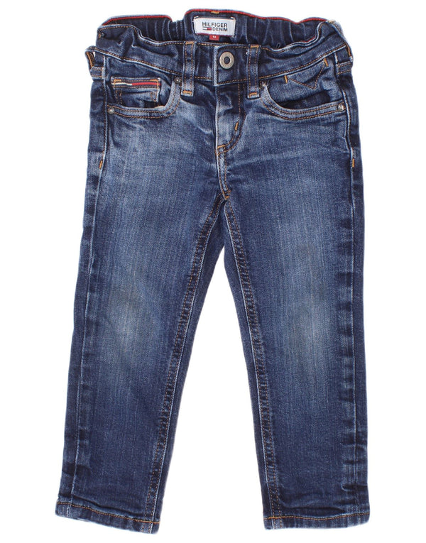 Tommy Hilfiger Boys Slim Jeans 2-3 Years W20 L15 Blue Cotton
