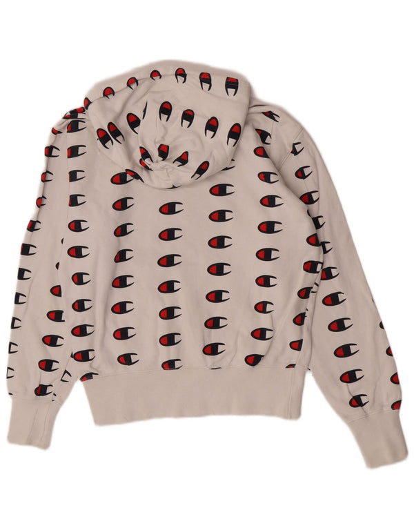 Champion Ženska majica s kapuljačom opuštenog kroja UK 10 Small White Sports