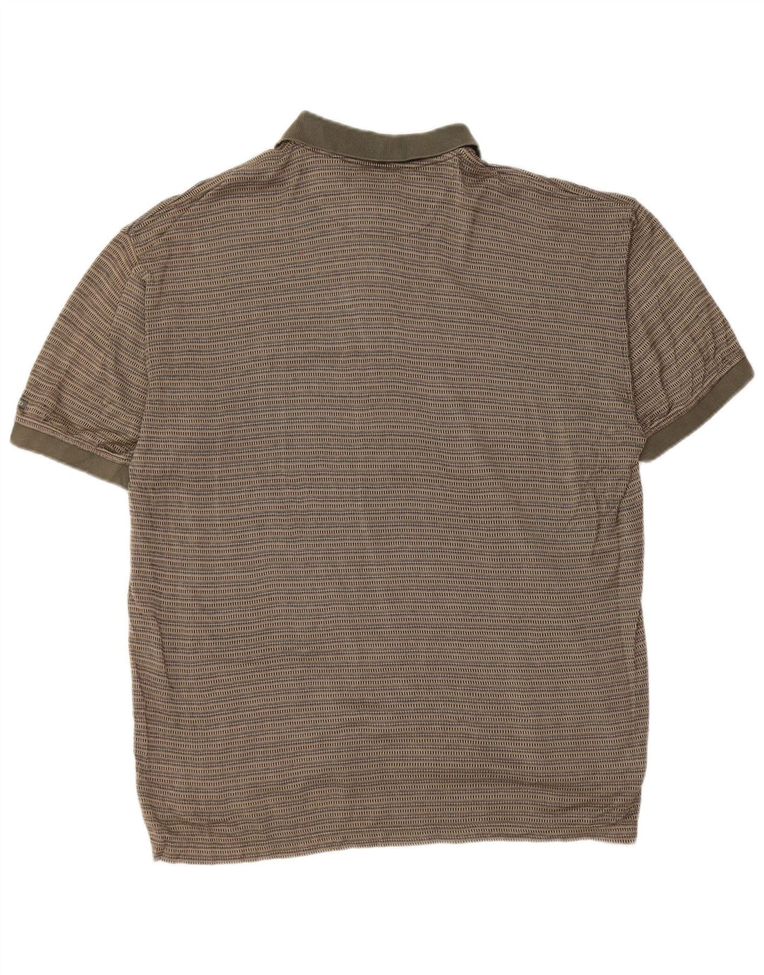 IZOD muška polo majica srednje veličine, kaki pamuk na pruge