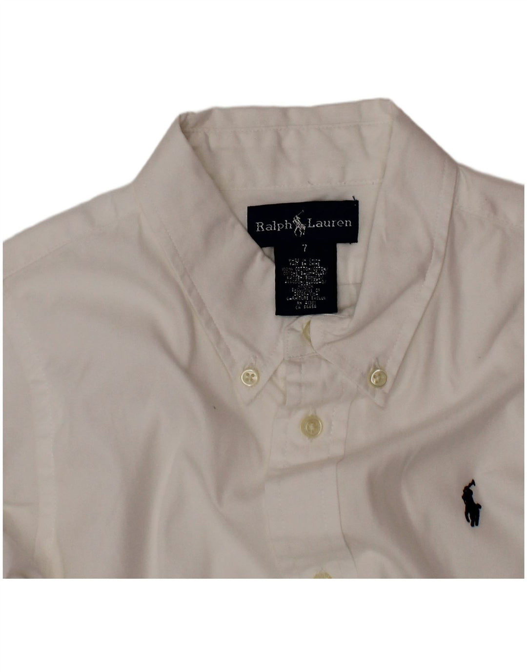 Bijela pamučna košulja Ralph Lauren za dječake 6-7 godina