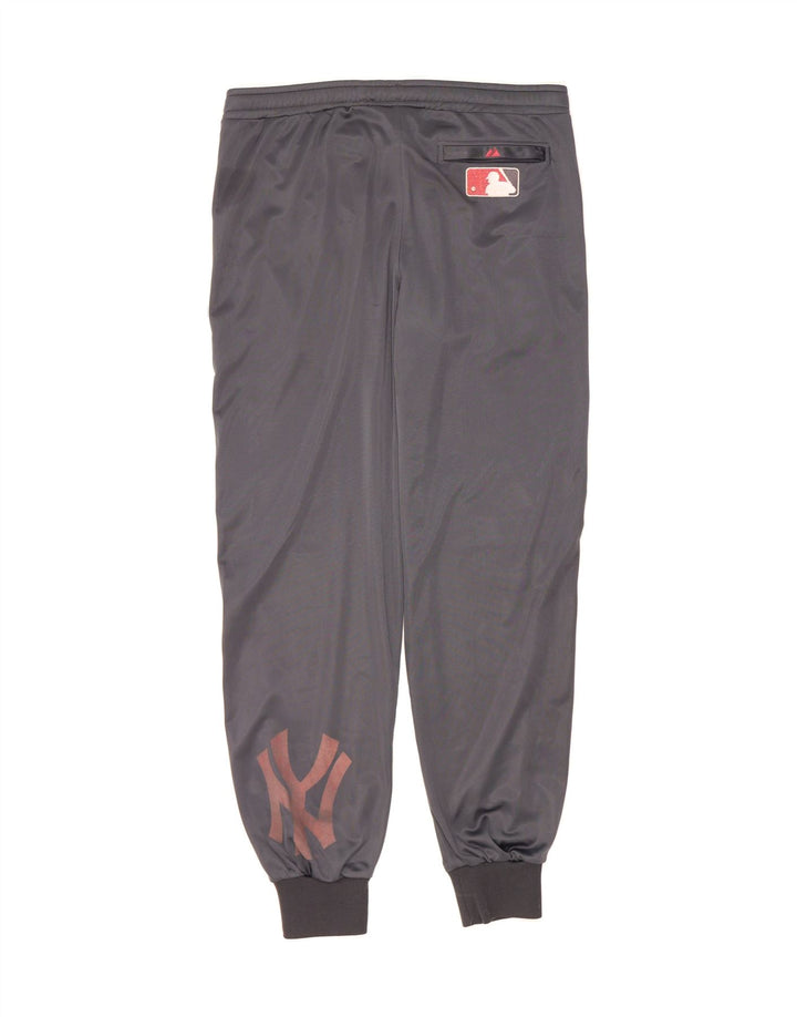 MAJESTIC Mens Cooperstown Graphic Tracksuit Trousers Joggers Medium  Grey Vintage Majestic and Second-Hand Majestic from Messina Hembry 