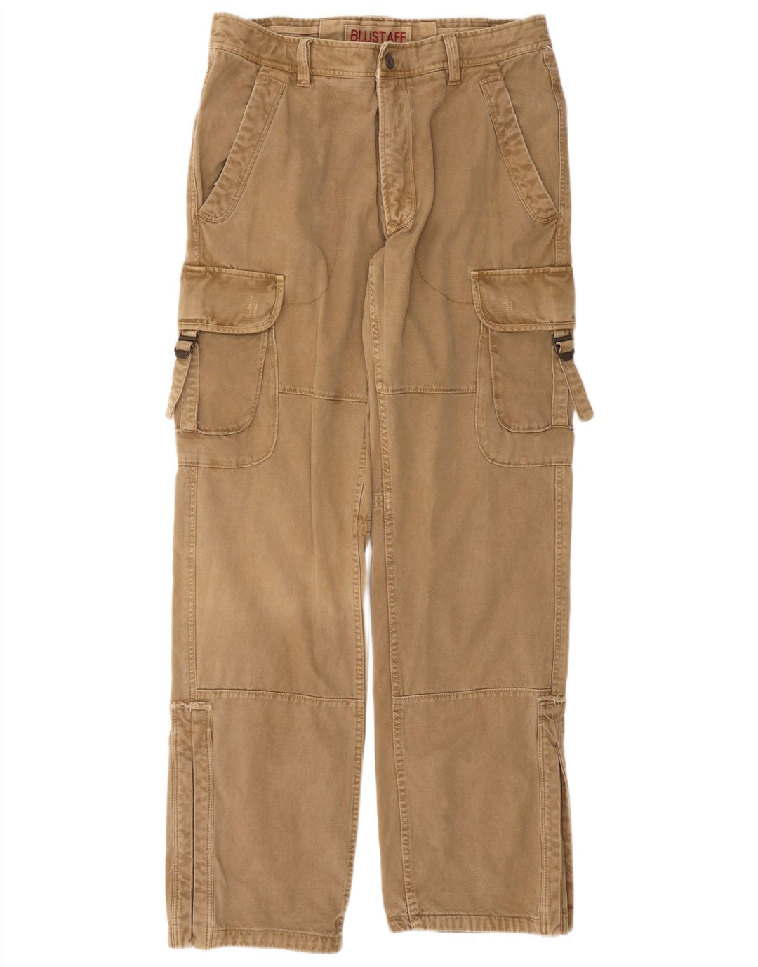 Blustaff muške ravne kargo hlače IT 52 XL W38 L34 bež pamuk