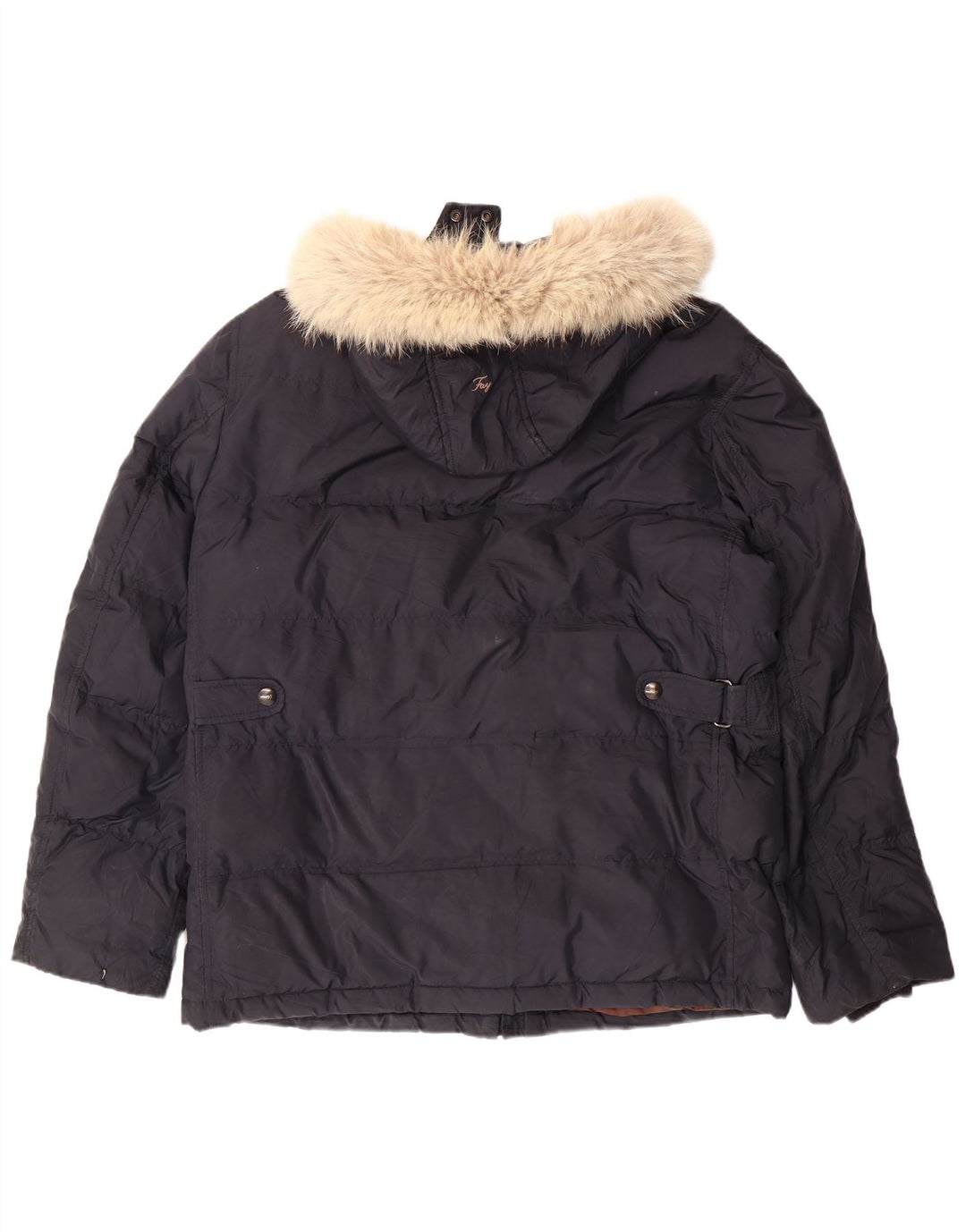 FAY muška podstavljena jakna s kapuljačom UK 40 veliki tamnoplavi poliester