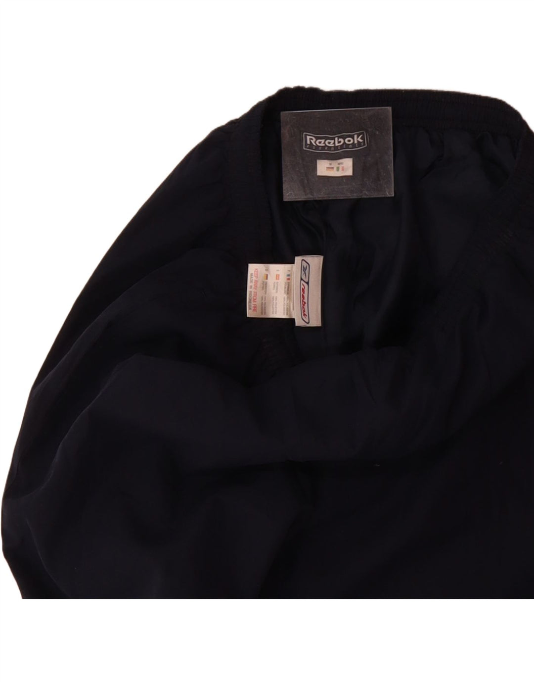 REEBOK Womens Tracksuit Trousers UK 12 Medium Navy Blue Polyester Vintage Reebok and Second-Hand Reebok from Messina Hembry 